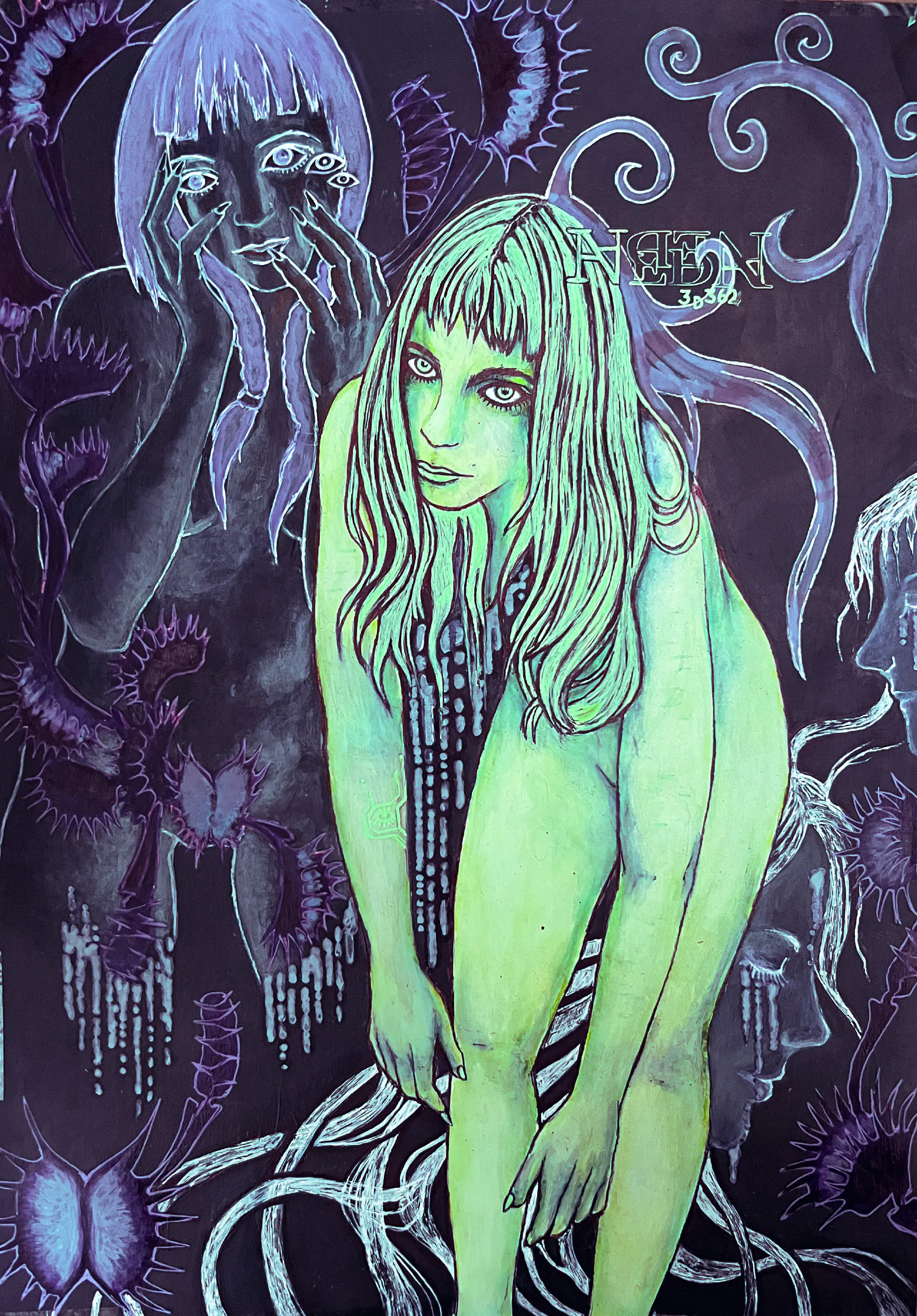 And now? — mixed media on paper