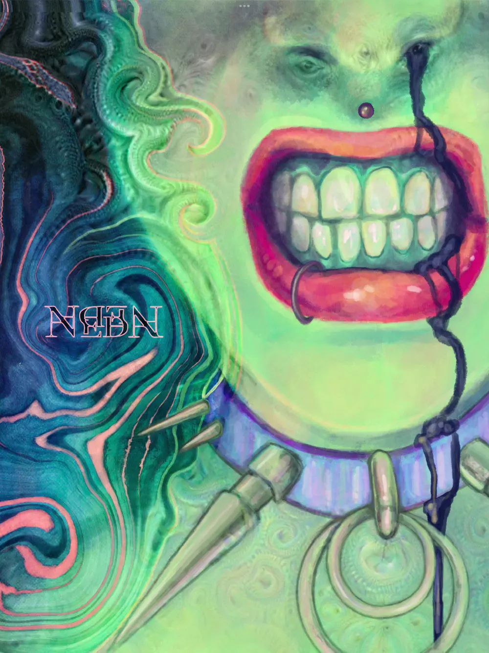 Experiment on me — procreate + google deepdream