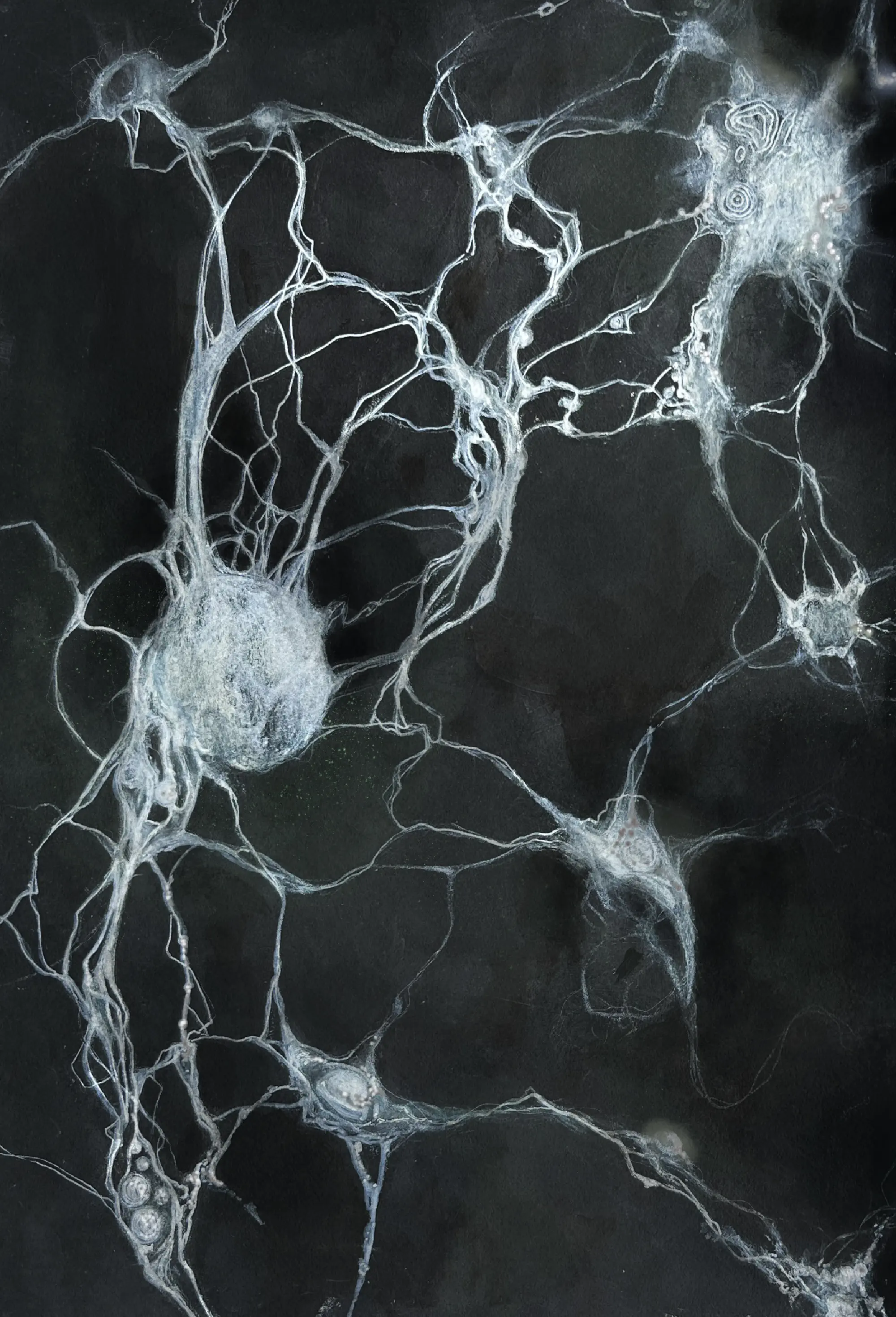 Neurons — mixed media on paper