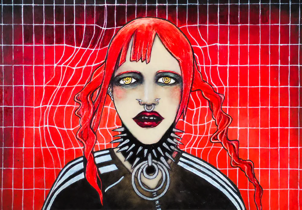 Origins — mixed-media on paper