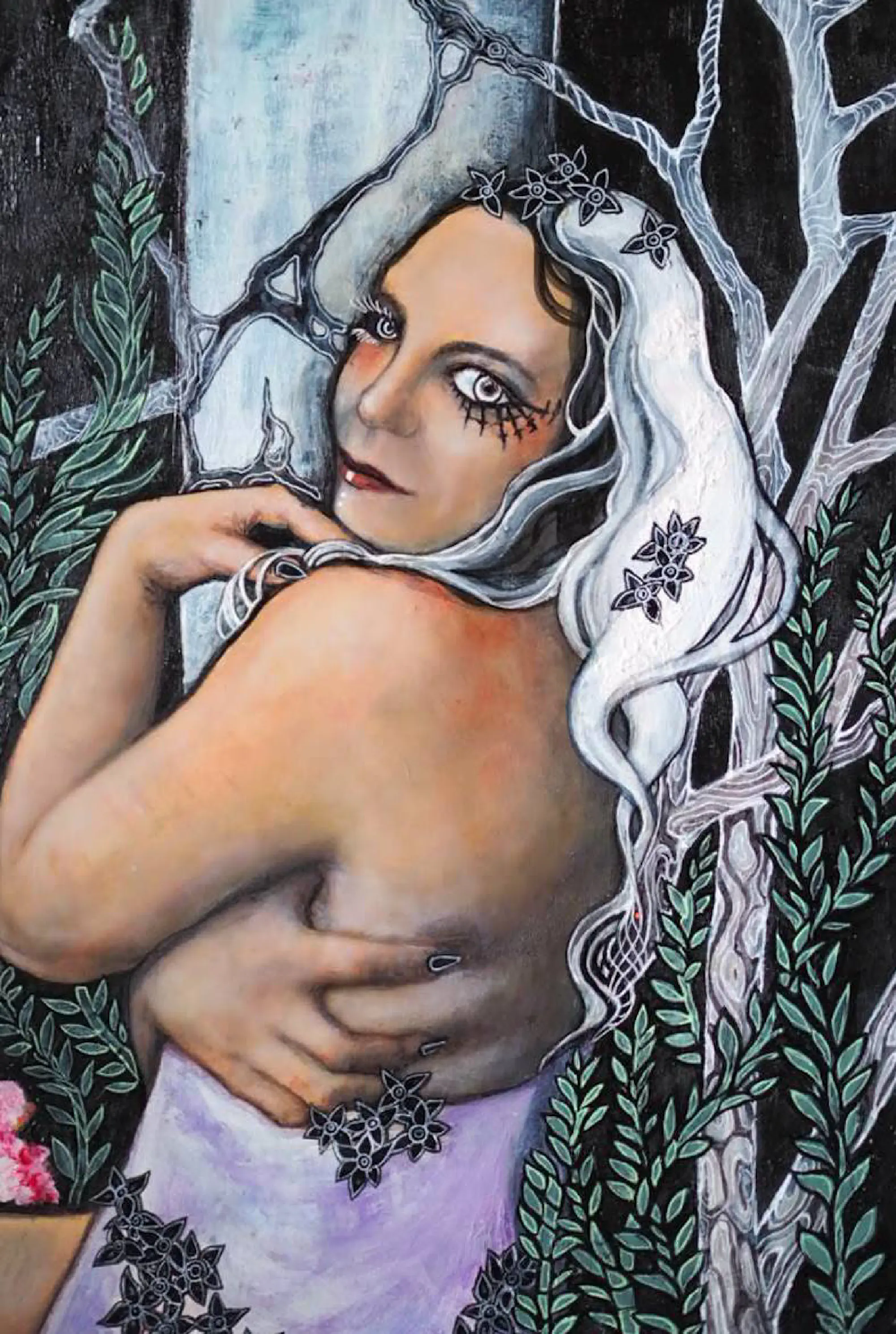 Seduction — mixed media on paper