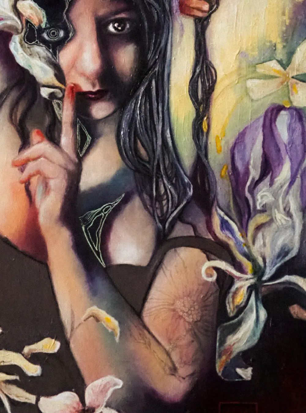 Self portrait — oil on wood