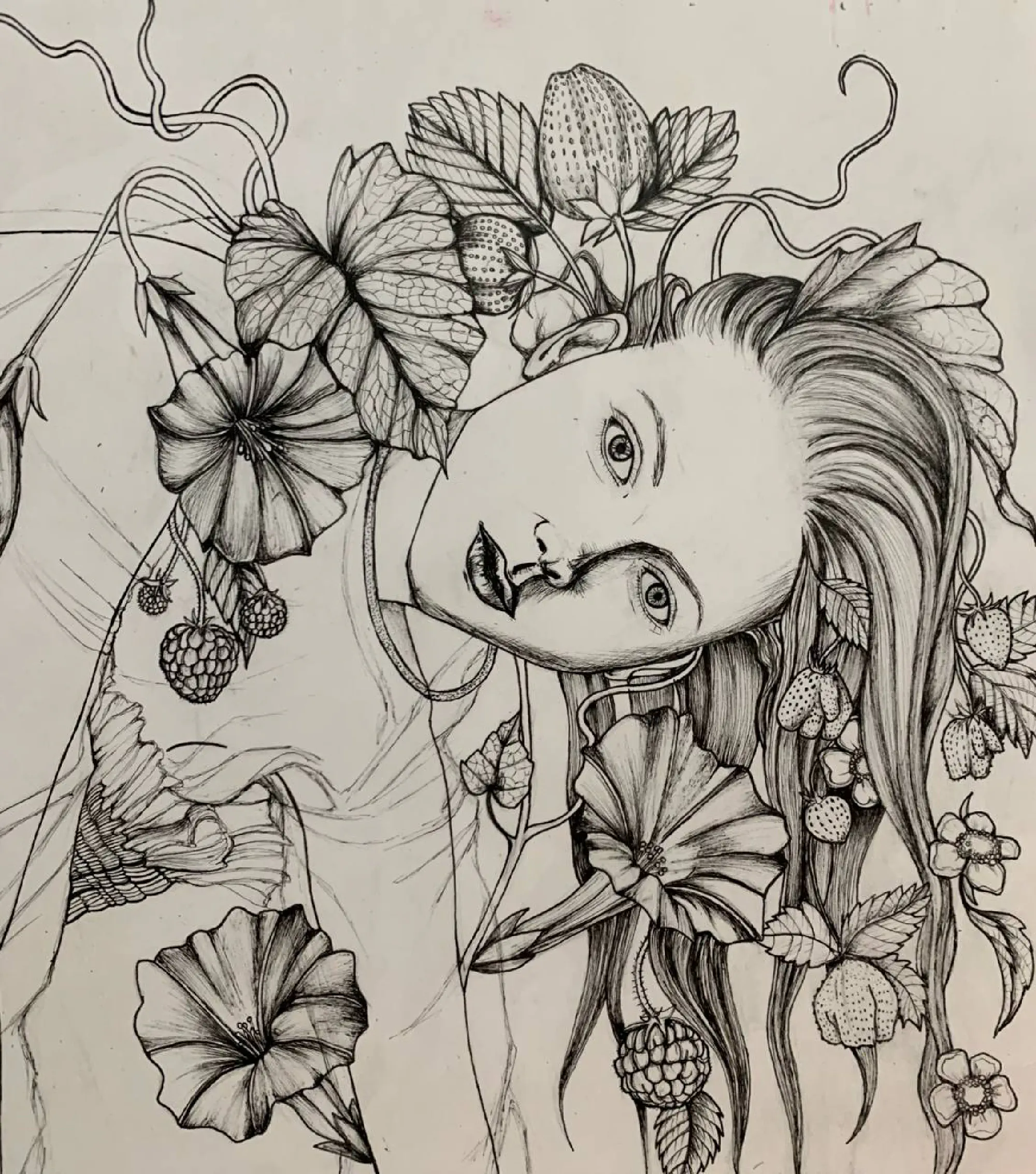 spring — fineliner on paper