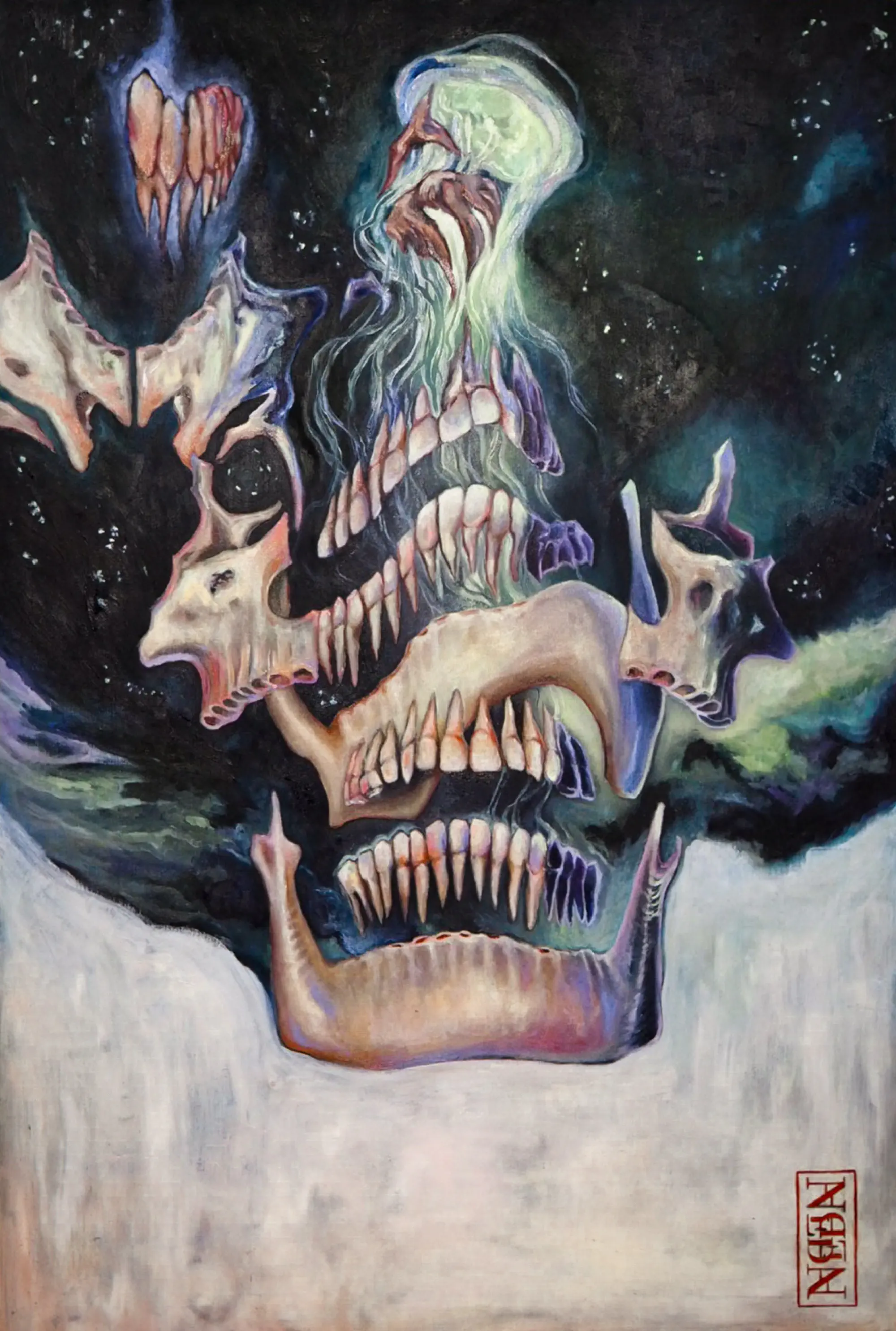 Transcendence — oil on wood
