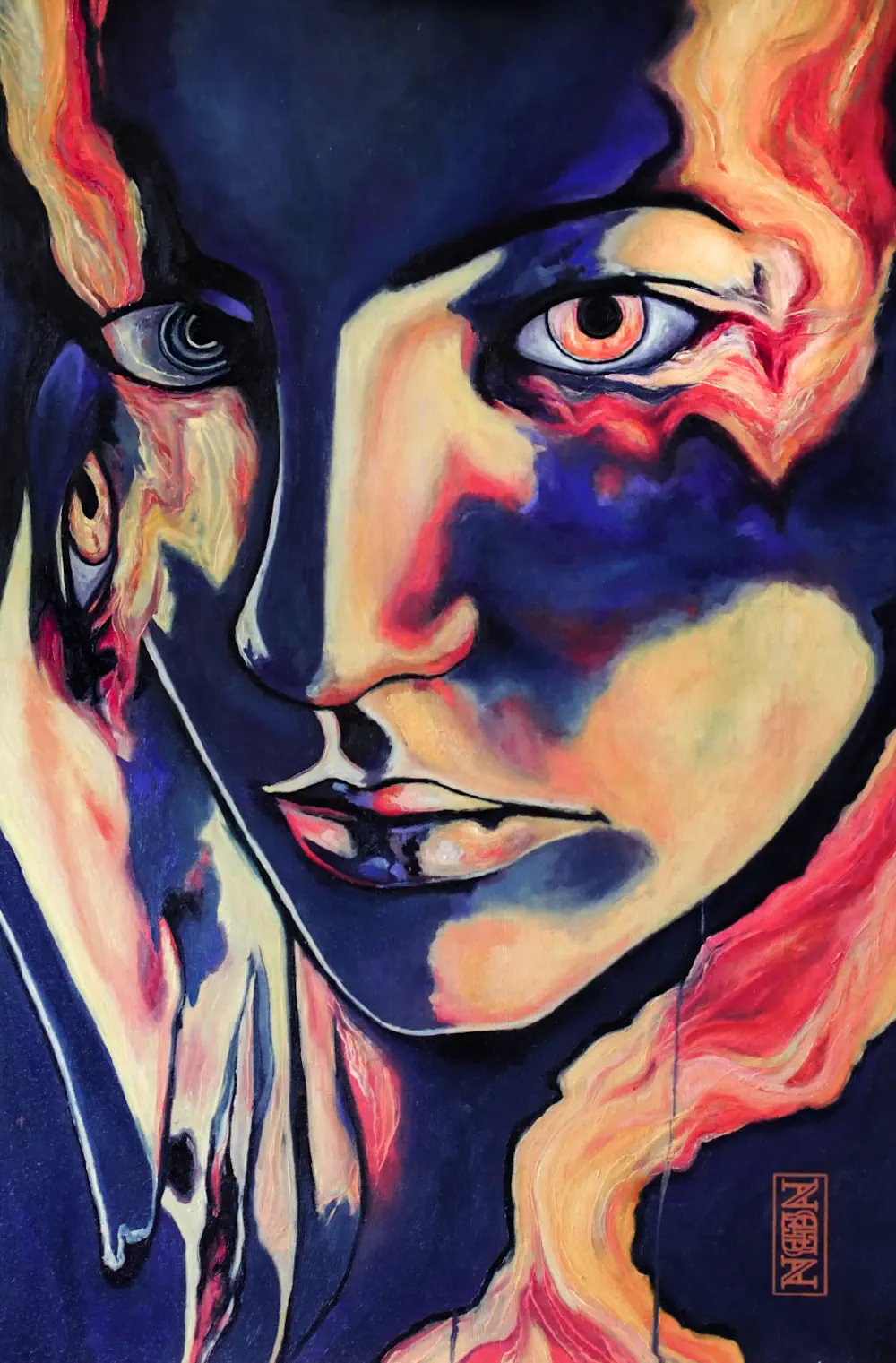 Willenskraft — oil on wood