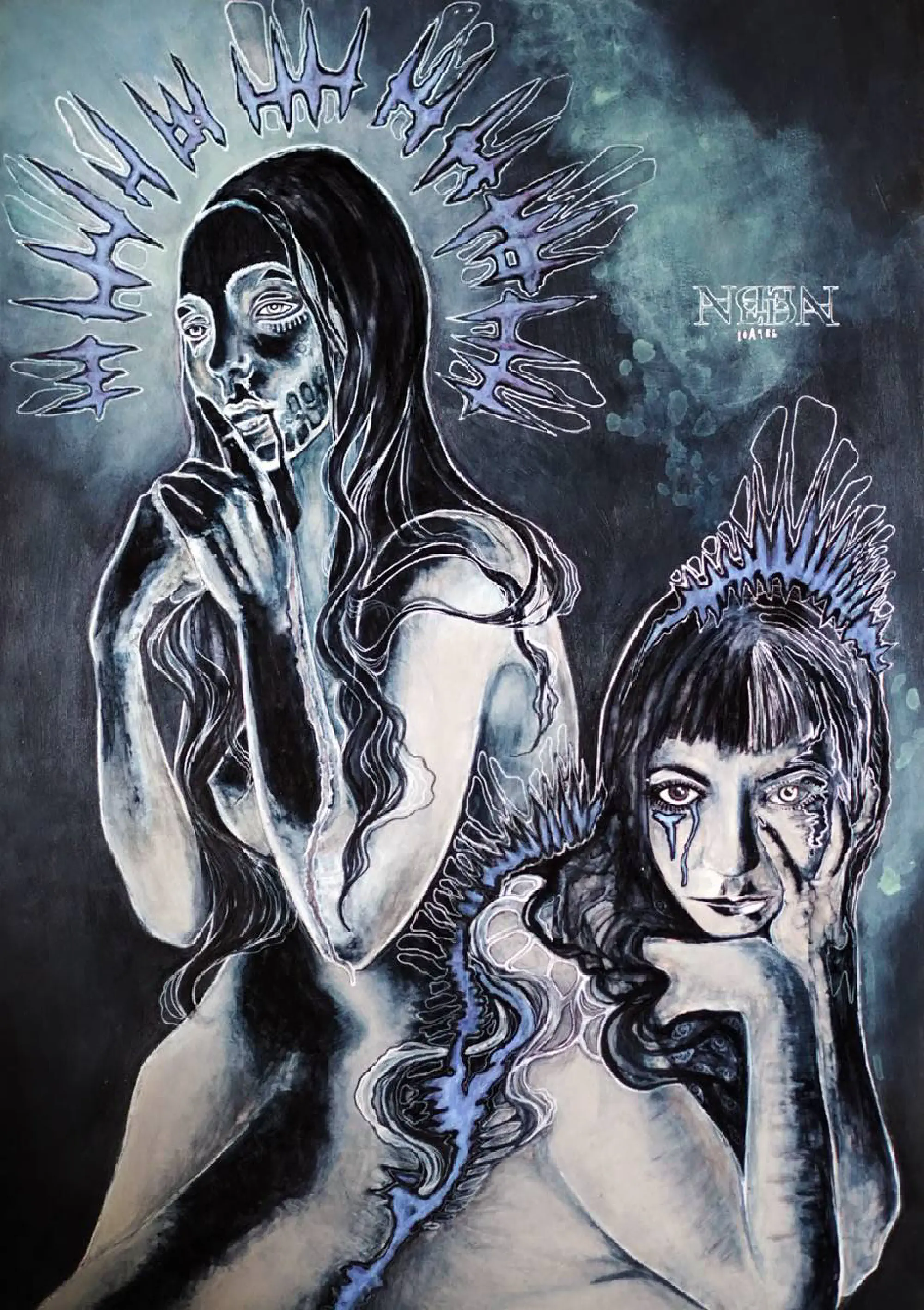 Zwielicht — mixed media on paper