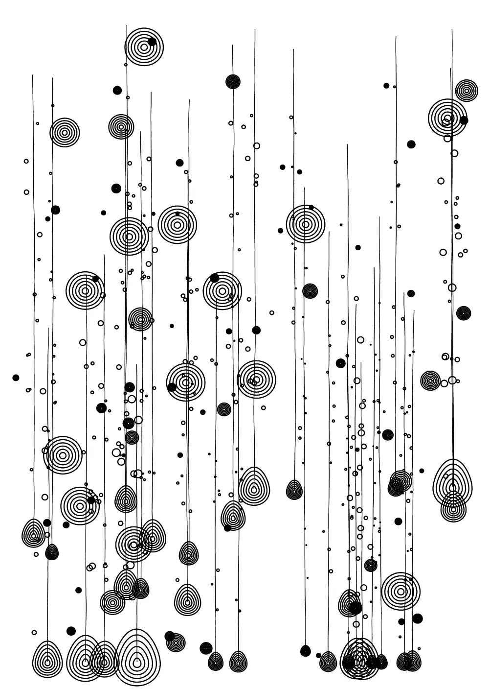 Glass Droplets — procedural · SVG
